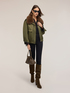 Bomber in nylon con collo removibile image number 2