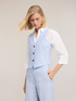 Tailored linen vest image number 0