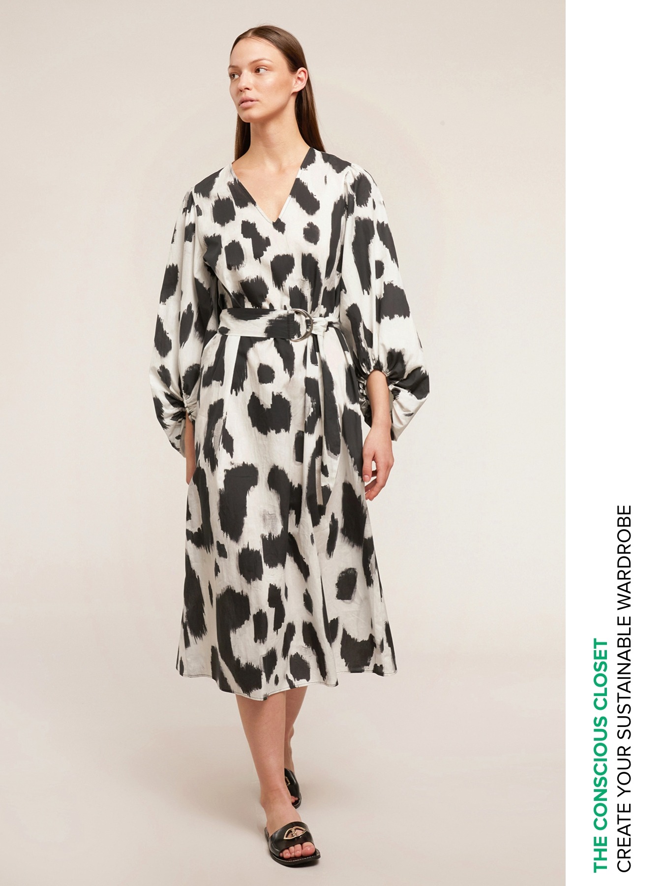 Leopard print summer maxi dress image number 0
