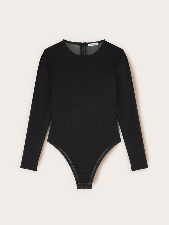 T-shirt body en tulle