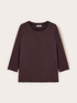 Two-material T-shirt image number 3