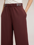 Flowing palazzo pants with double buckle image number 3