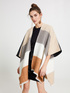 Maxi poncho a righe image number 2