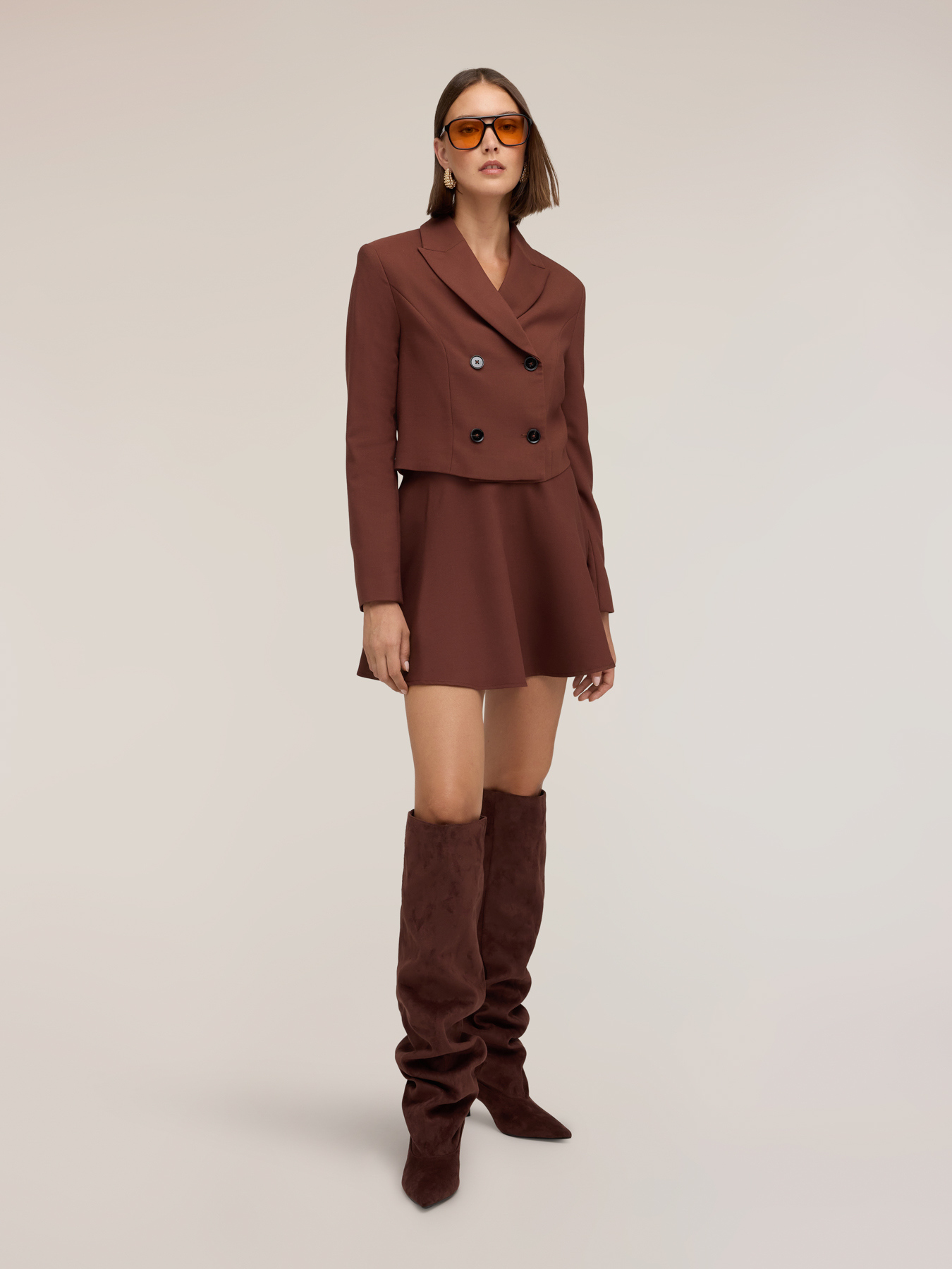 Flared mini skirt image number 0