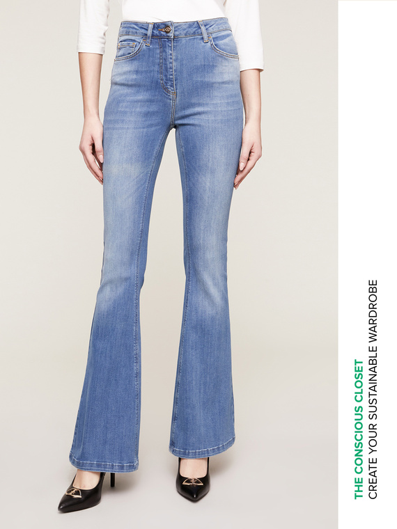 Motivi Jeans flare Elle high waist Donna