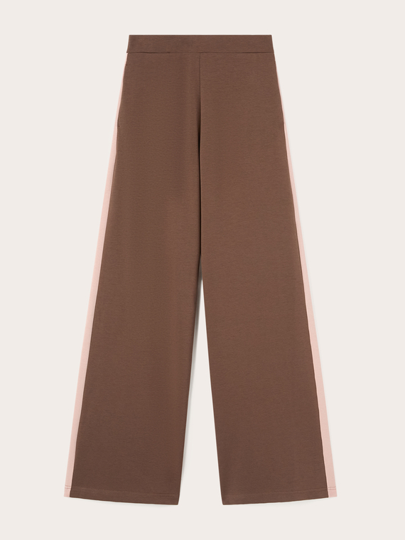 Palazzo pants with side stripe