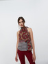 Flowing top with geometric print image number 0
