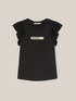 T-shirt with flounce sleeves image number 3
