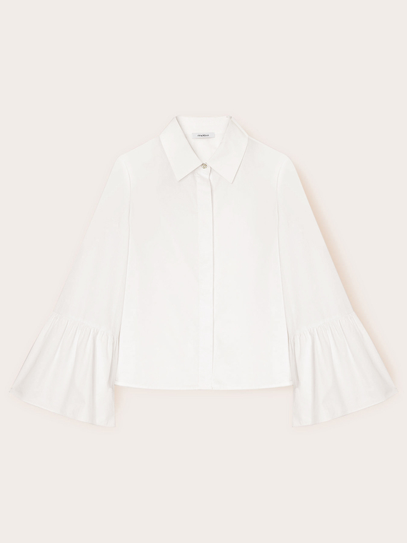 Shirt with flare sleeves