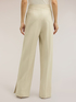 Palazzo pants in pinstripe Milano stitch with slit image number 1