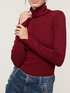 Einfarbiger Pullover mit Stehbundkragen image number 2