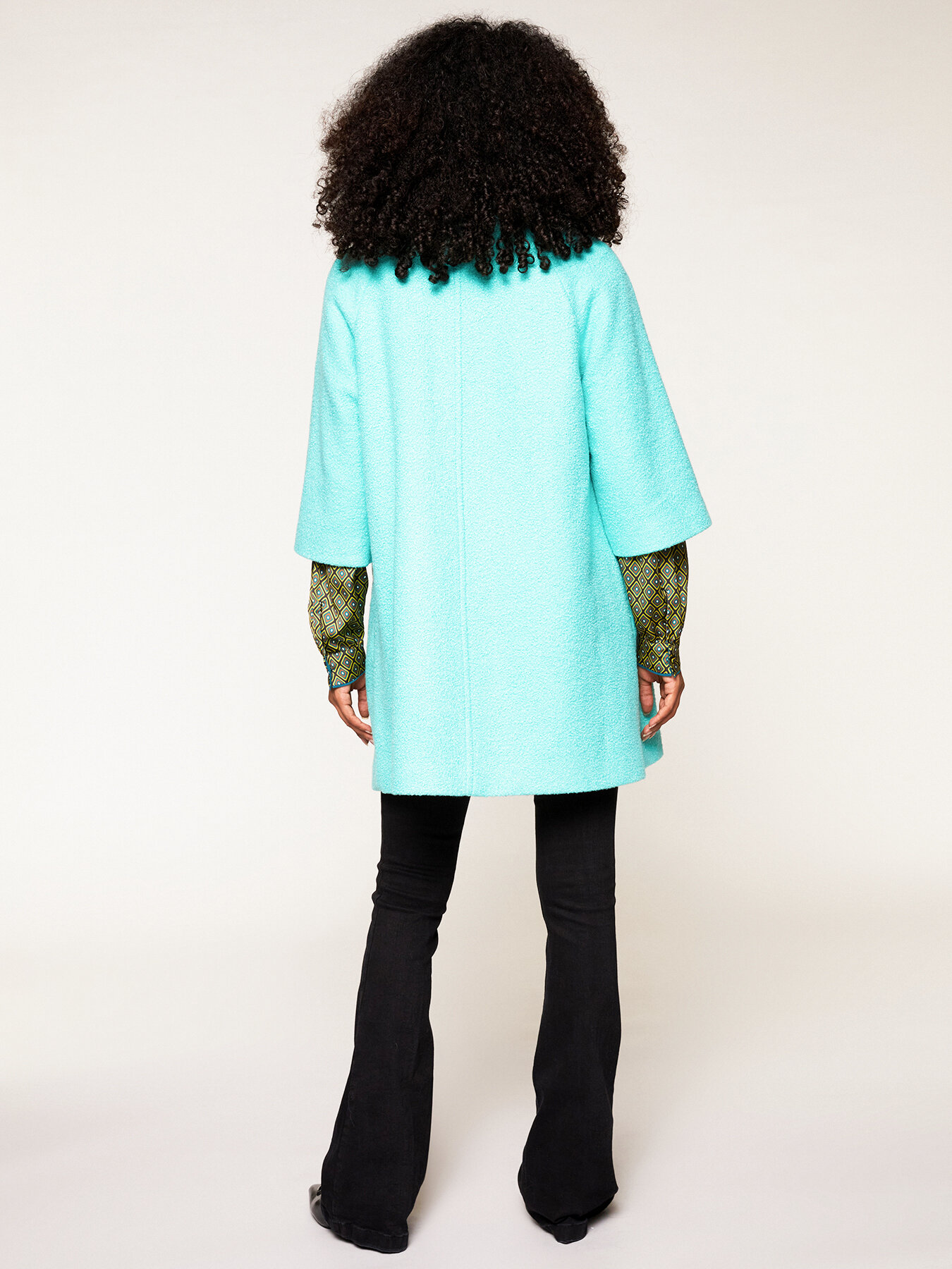 Cappotto over effetto boucl&eacute; image number 1