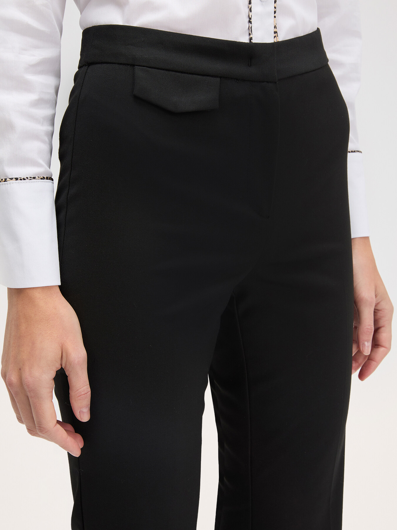 Kick-Flare-Hose aus Polyviskose image number 2