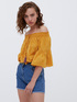Off shoulders blouse with tassels image number 2