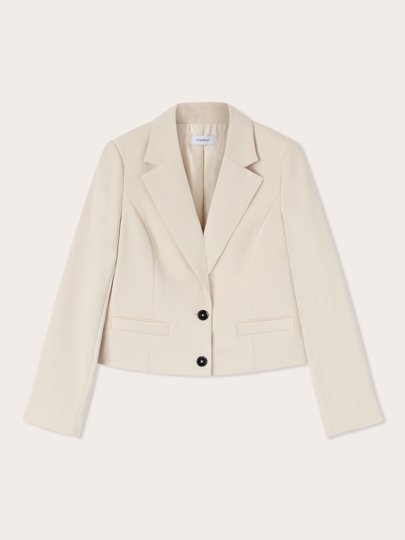 Blazer court avec revers image number 0