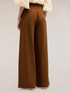 Pantaloni palazzo con pieghe misto lyocell image number 1