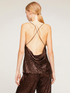Full sequin draped top image number 1