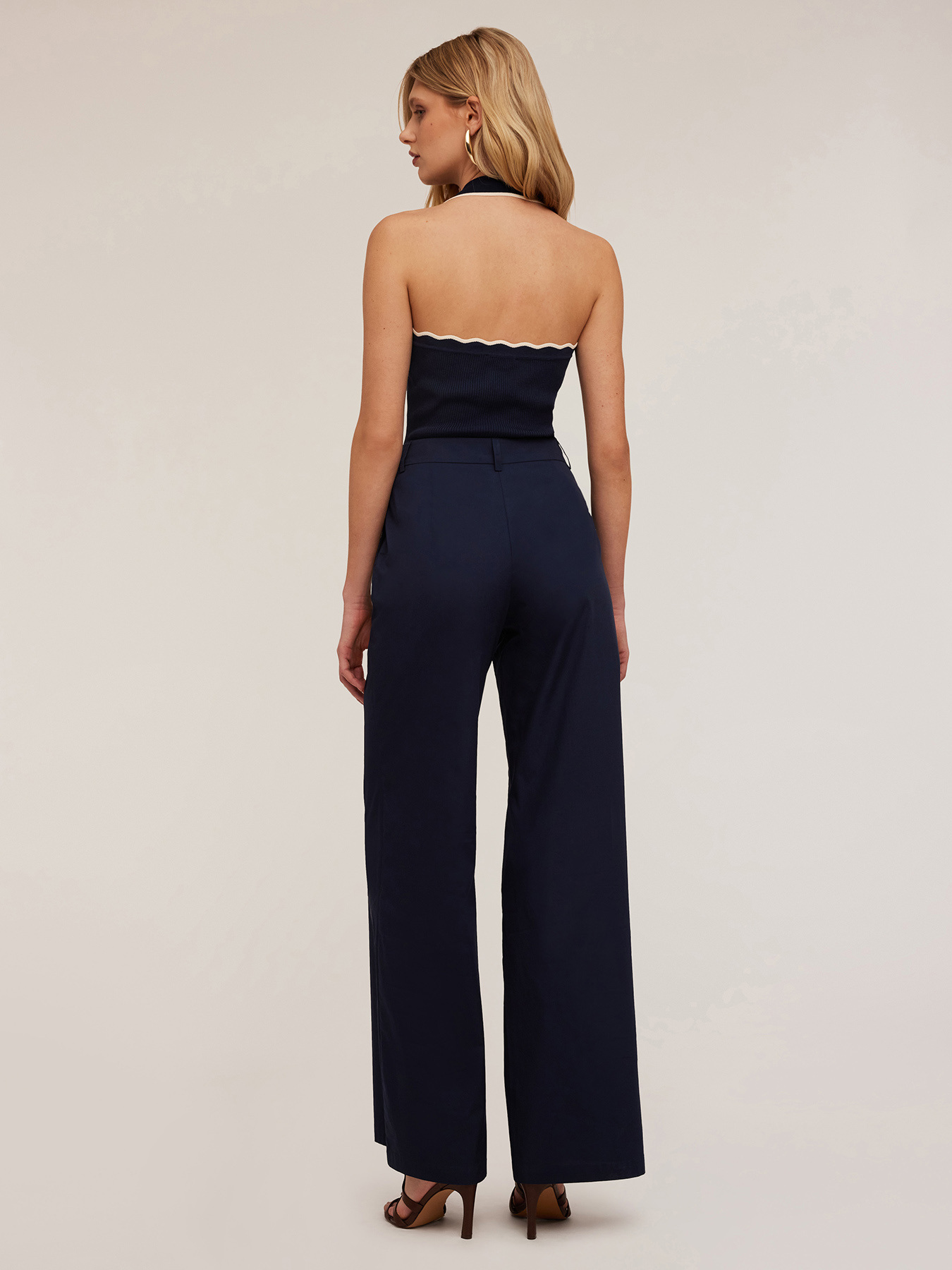 Neckholder-Top aus Strick image number 1