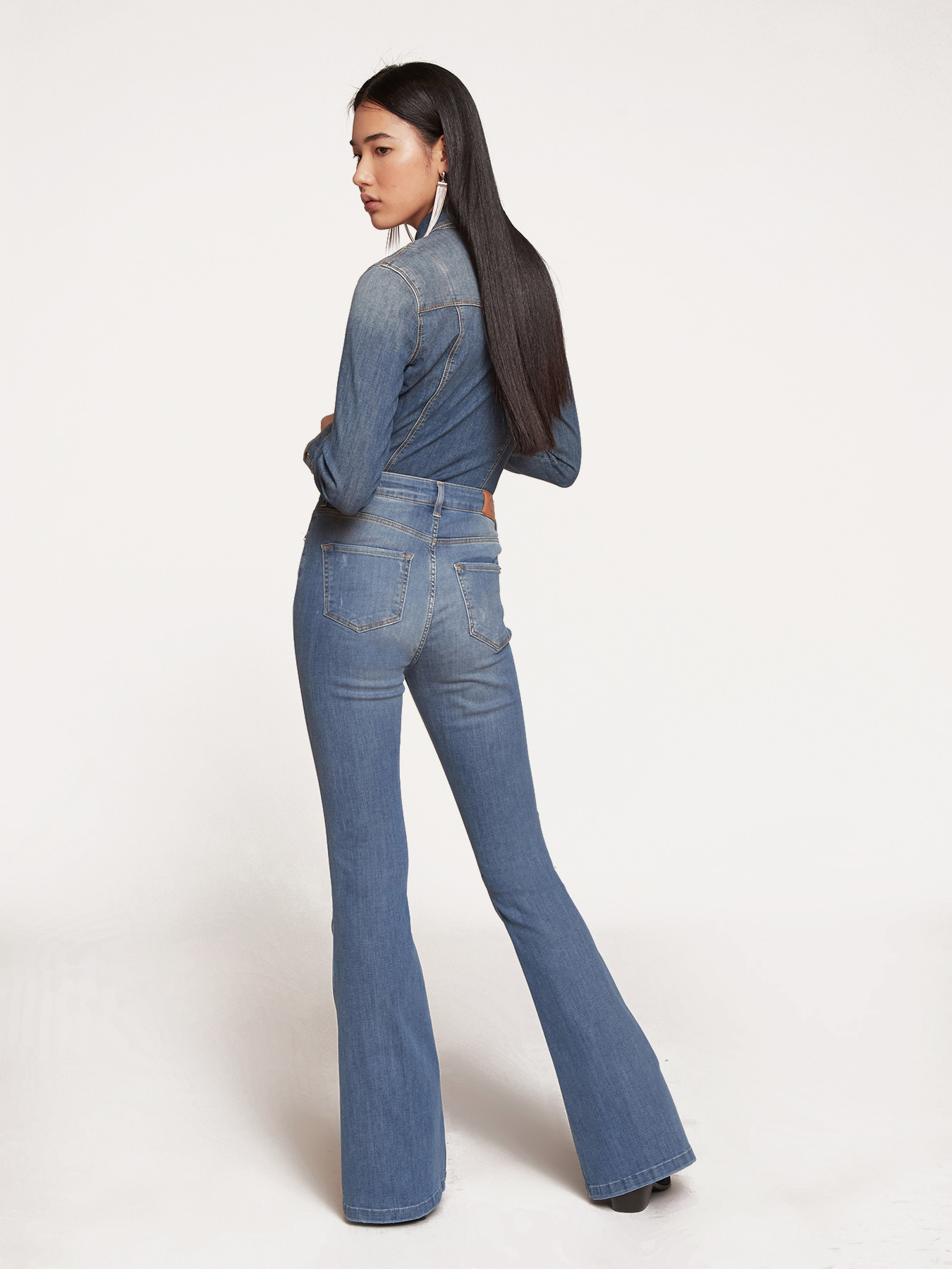 Jeans flare Elle high waist image number 1