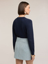 Crew neck sweater with bell sleeves image number 1