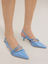 Escarpins slingback avec brides et talon kitten image number 0