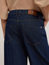 Wide leg slouchy jeans in mixed TENCEL&trade; fabric, Kate model image number 4