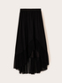 Asymmetrical flared skirt in plumetis image number 4