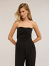 Long jumpsuit with draped bustier image number 2