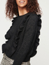 Angora blend sweater with ruffles image number 2
