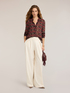Fil coup&eacute; georgette shirt with print image number 2