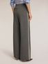 Pantalon palazzo en scuba avec bandes image number 1