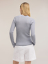 Ribbed knit cardigan with lurex blend image number 1