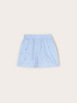Short en popeline &agrave; rayures avec broderies bijou image number 4