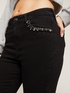 Skinny jeans with embroidered crystal stones image number 2