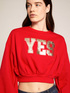 Cropped sweatshirt with print image number 0