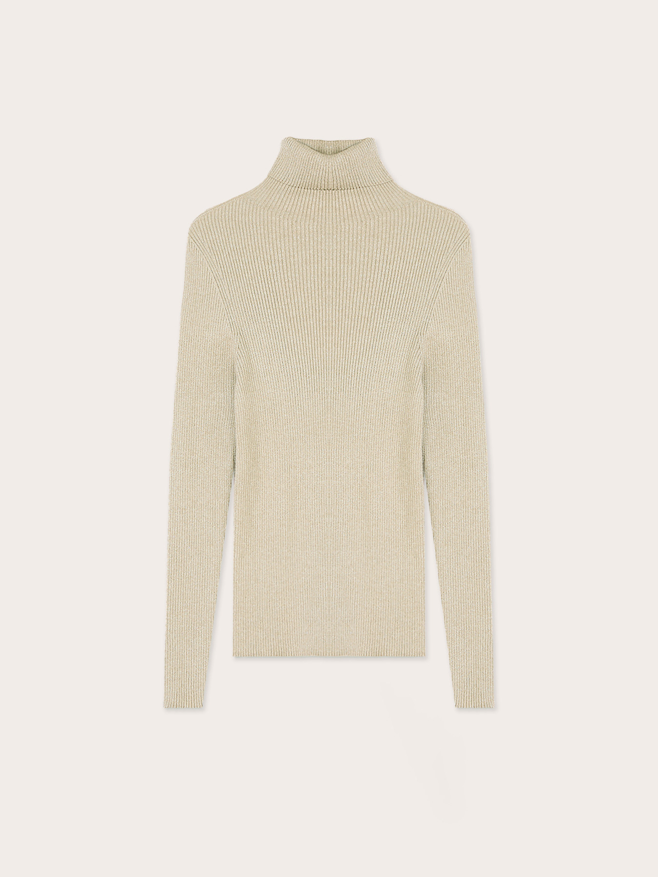 Feinstrick-Rollkragenpullover mit Lurex image number 4