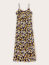 Long viscose dress with print image number 4