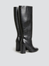 High croc embossed boots image number 3