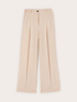Striped linen blend palazzo pants image number 4
