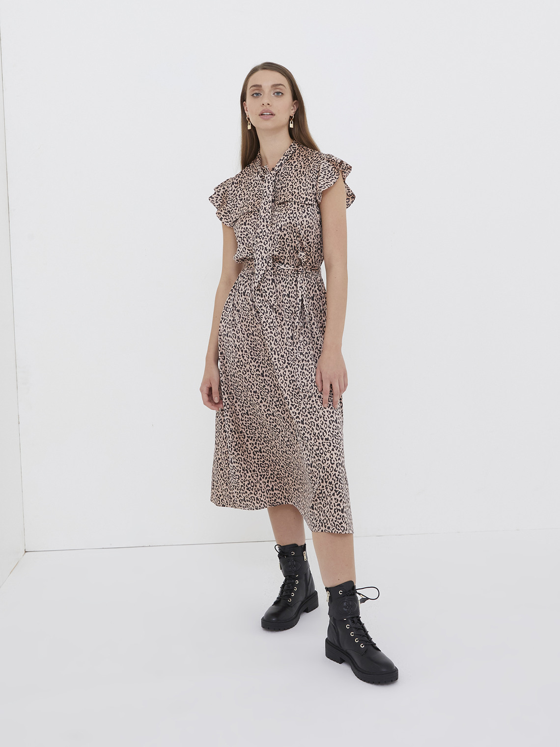 Chemisier dress with animal print - Motivi.com - PL