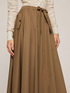 Falda circular midi en algodón image number 2