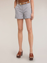 Striped cotton blend shorts image number 0
