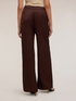 Palazzo pants in viscose satin image number 1