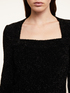 Lurex sweater with square neckline image number 2