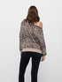 Leopard print boxy sweatshirt image number 1