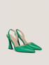 Slingback court shoes with spool heel image number 1