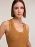 Top in maglia con bordi in paillettes image number 3