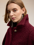 Boucl&eacute; wool coat image number 3