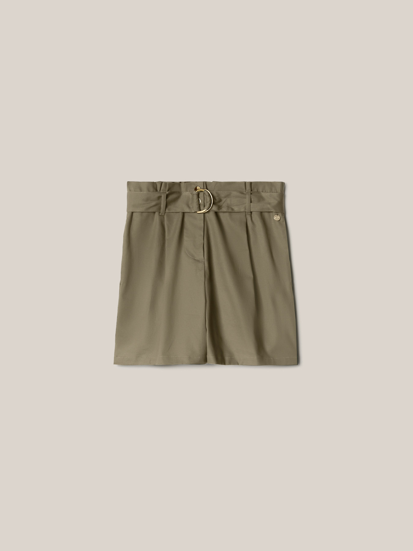 Shorts in cotone con cintura image number 3