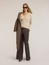 Perforated knit cardigan image number 2